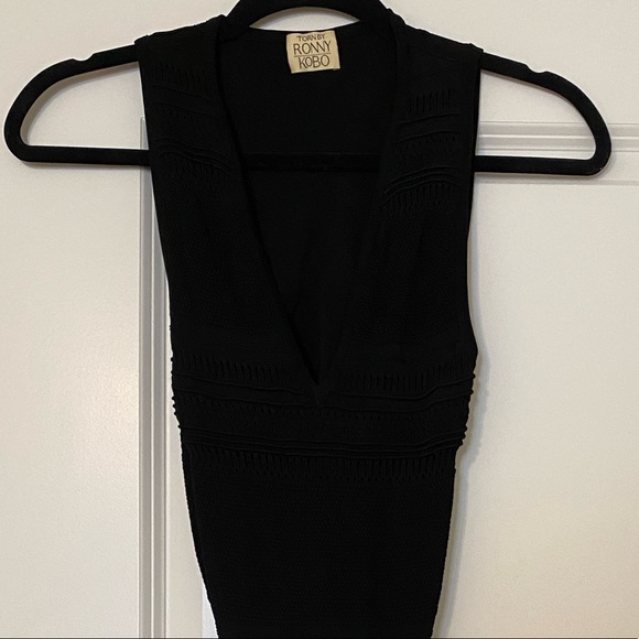 Torn by Ronny Kobo V-Neck Dress with Back Cutout - Picture 3 of 8